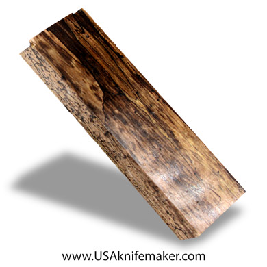 Spalted Maple Black Line Burl Knife Block - Dyed - #3082 - 1.55" x 0.85" x 5.45"
