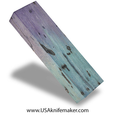 Spalted Maple Black Line Burl Knife Block - Dyed - #4076 - .75” x 1.5“ x 5.5“
