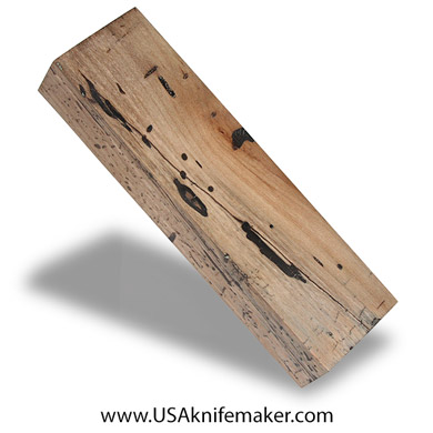 Spalted Maple Black Line Burl Knife Block - Dyed - #4085 - .75” x 1.5“ x 5.5“