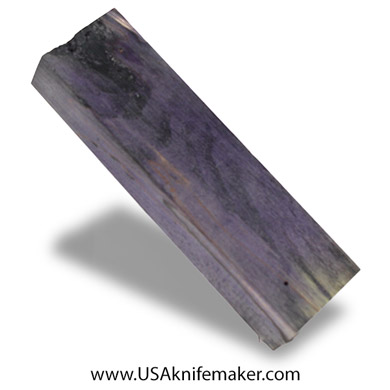 Black Line Maple Burl Knife Block - Double Dyed - #4101 - .75” x 1.5“ x 5.5“