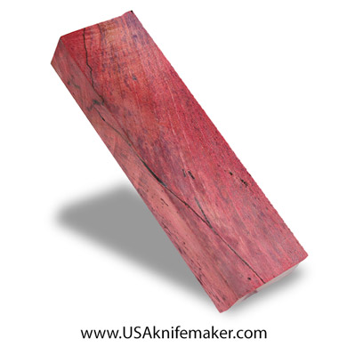 Black Line Maple Burl Knife Block - Double Dyed - #4110 - 1.6” x 0.83“ x 5.45“