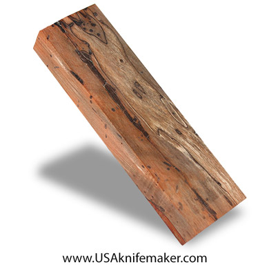 Spalted Maple Black Line Burl Knife Block - Dyed - #4111 - 1.56” x 0.80“ x 5.5“