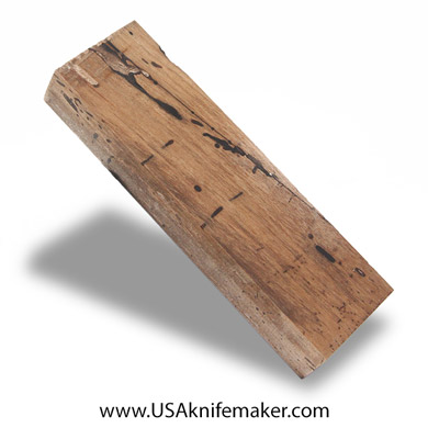 Spalted Maple Black Line Burl Knife Block - Dyed - #3040 - 1.6"x 0.85"x 5.5"