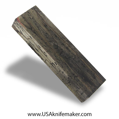 Spalted Maple Black Line Burl Knife Block - Dyed - #4045 - 1.5"x 0.85"x 5.45"