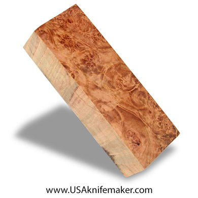 Wood -Maple Burl Knife Block - Dyed - #3014- 1.8"x 1"x 5"