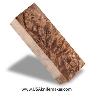 Wood -Maple Burl Knife Block - Dyed - #3015- 1.75"x 1"x 5"