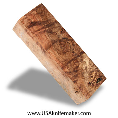 Wood -Maple Burl Knife Block - Dyed - #3016- 1.7"x 1"x 5"