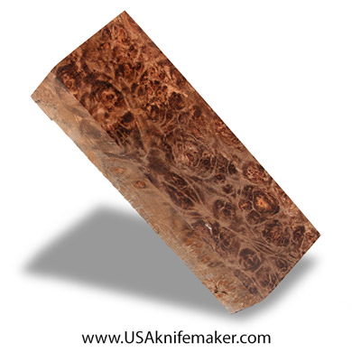 Wood -Maple Burl Knife Block - Dyed - #3018- 1.85"x 1"x 5"