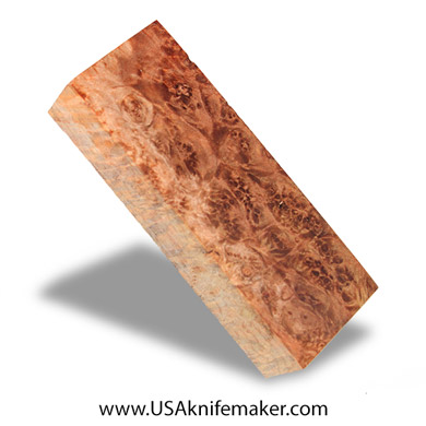 Wood -Maple Burl Knife Block - Dyed - #3023- 1.8"x 1"x 5"