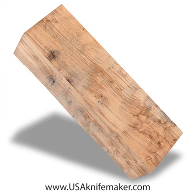 Wood -Maple Burl Knife Block - Dyed - #3026- 1.7"x 1.45"x 5.55"