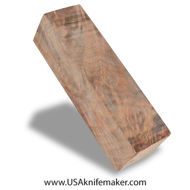 Wood -Maple Burl Knife Block - Dyed - #3028 - 1.65" x 1.7" x 6" 