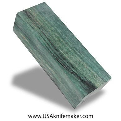 Wood - Maple Burl Knife Block - Dyed - #3034 - 1.5" x 2" x 5.8"