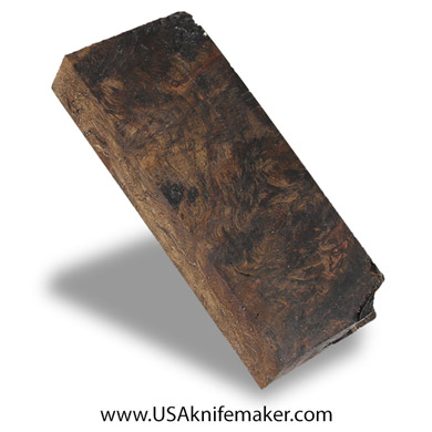 Wood - Maple Burl Knife Block - Dyed - #3040 - 1.85" x 0.93" x 4.73"