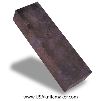 Wood - Maple Burl Knife Block - Dyed - #3056 - 1.15" x 1.7" x 5.8"