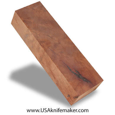 Wood - Maple Burl Knife Block - Dyed - #3058 - 1.25" x 1.9" x 6.1"