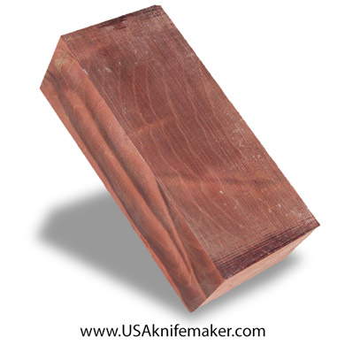 Wood - Maple Burl Knife Block - Dyed - #3061 - 1.65" x 2.1" x 4.86"