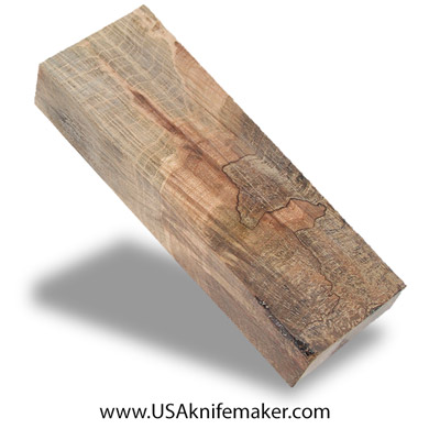 Wood -Maple Burl Knife Block - Dyed - #3070 - 1.8"x 0.95"x 5.2"