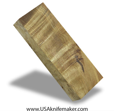 Wood -Maple Burl Knife Block - Dyed - #3073 - 1.7" x 1.1" x 5.2"