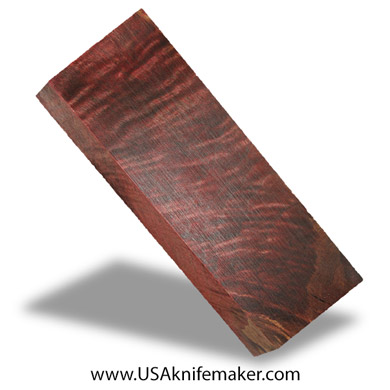 Wood -Maple Burl Knife Block - Dyed - #3074 - 1.7" x 1" x 5.4"