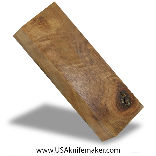 Maple Burl Knife Block - Stabilized - Dyed - #3078 - 1.5 x 1.5 x 5