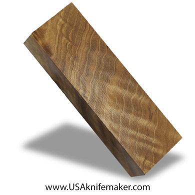 Wood -Maple Burl Knife Block - Dyed - #3079- 1.25"x 1.7"x 5.4"
