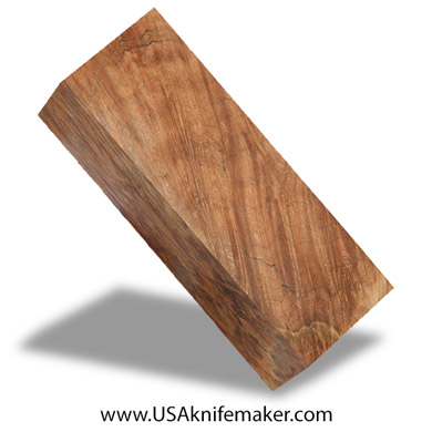 Wood -Maple Burl Knife Block - Dyed - #3081 - 1.9"x 1.9"x 5.7"