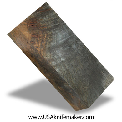 Wood -Maple Burl Knife Block - Dyed - #3089 - 1.6" x 2" x 5.1"