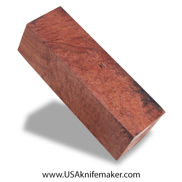 Maple Burl Knife Block - Stabilized - Dyed - #3093 - 1.75 x 1.5 x 5.5
