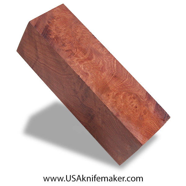 Maple Burl Knife Block - Stabilized - Dyed - #3098 - 1.75 x 1.75 x 6