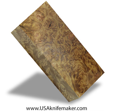 Wood -Maple Burl Knife Block - Dyed - #3101 - 1.6"x 2"x 4.75"