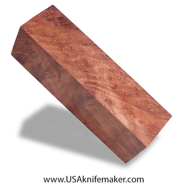 Maple Burl Knife Block - Stabilized - Dyed - #3101 - 1.75 x 1.75 x 6