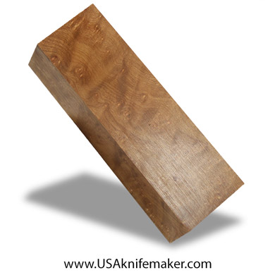 Wood -Maple Burl Knife Block - Dyed - #3107 - 1.8"x 1.7"x 6"