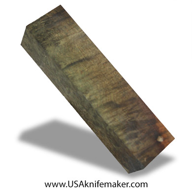 Wood -Maple Burl Knife Block - Dyed - #3109 - 1.7"x 1.9"x 7.4"