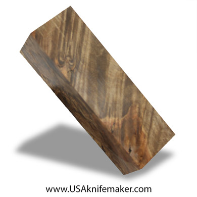 Wood -Maple Burl Knife Block - Dyed - #3111 - 1.8"x 1.6"x 6"