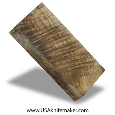 Wood -Maple Burl Knife Block - Dyed - #3113 - 1.6"x 2"x 5"