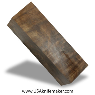 Wood -Maple Burl Knife Block - Dyed - #3114 - 1.8"x 1.7"x 5.6"