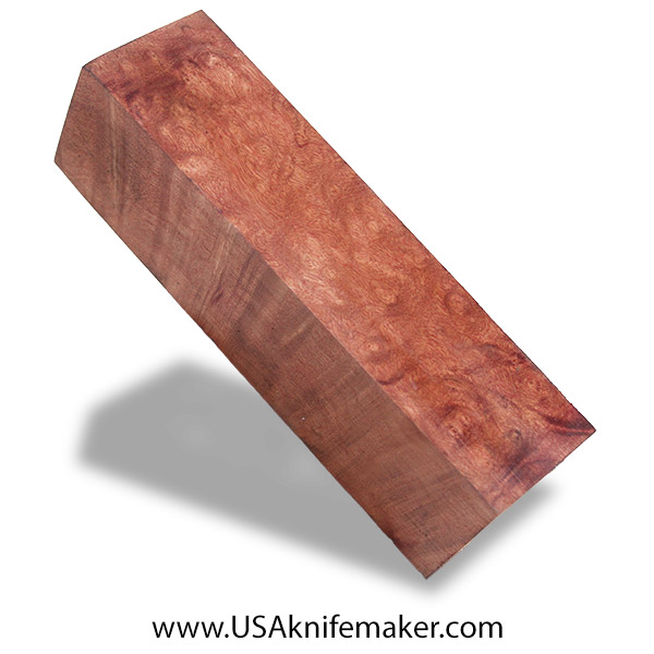 Maple Burl Knife Block - Stabilized - Dyed - #3119 - 1.5 x 1.5 x 6