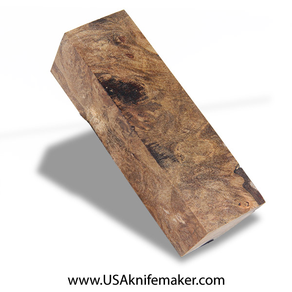 Maple Burl Knife Block - Stabilized - Dyed - #3122 - 1.7 x 1.6 x 5.7