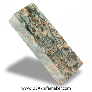 Wood -Maple Burl Knife Block - Dyed - #4025 - 1.85"x 1"x 5"