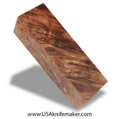 Wood -Maple Burl Knife Block - Dyed - #4050 - 2"x 1.75"x 6"