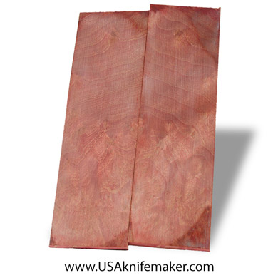 Wood - Madrone Scales- Stabilized - Dyed - #3002 - 1.86" x 0.35" x 6.10" 
