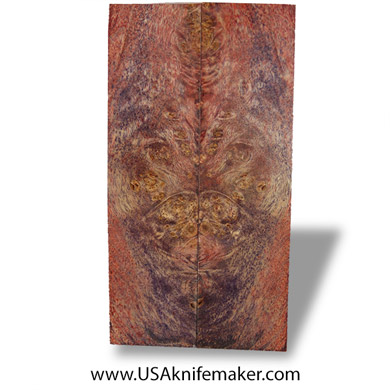 Wood - Madrone Scales - Double Dyed - Stabilized  - #4009 - .300" x 1.6" x 6.1" - Knife Handle Material