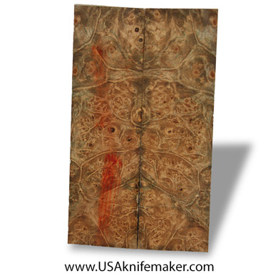 Wood - Madrone Scales - Double Dyed - Stabilized  - #4027 - .300" x 1.6" x 6" - Knife Handle Material