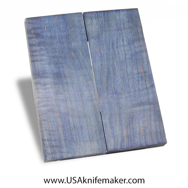 Quilted Maple Knife Scales - Stabilized - Dyed - #3032 - 2" x 5" x .375"