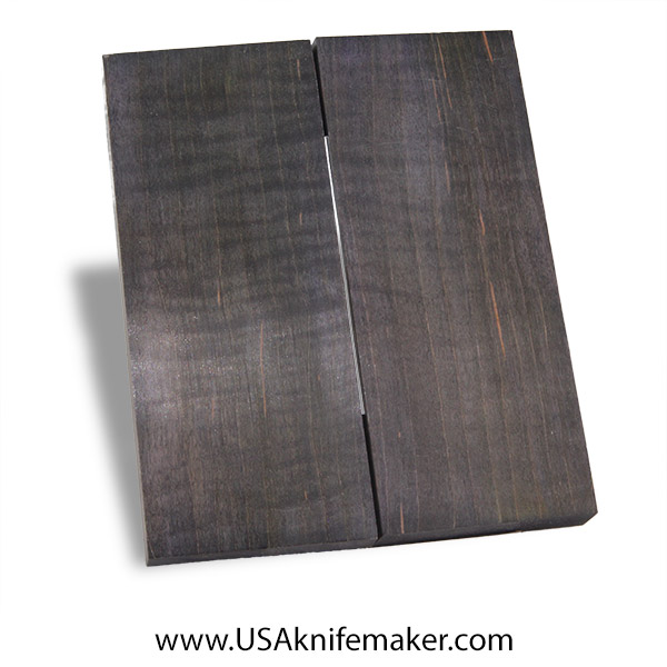 Quilted Maple Knife Scales - Stabilized - Dyed - #3033 - 2" x 5" x .375"