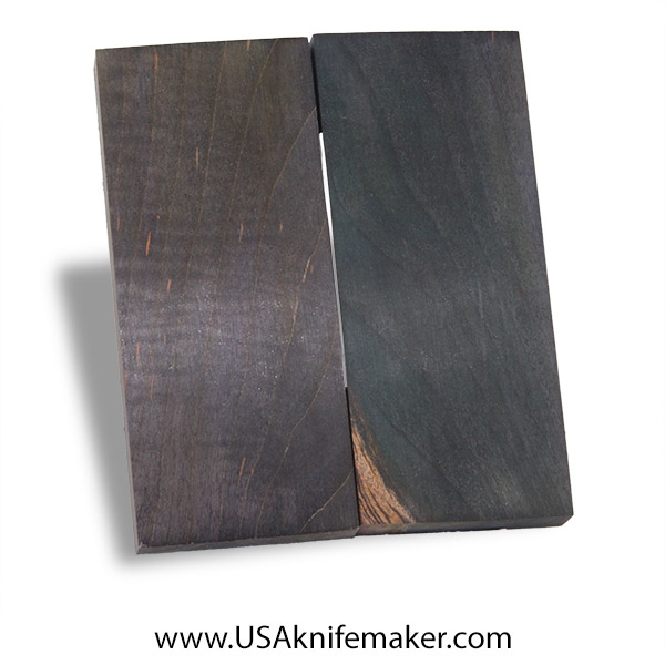 Quilted Maple Knife Scales - Stabilized - Dyed - #3034 - 2" x 5" x .375"