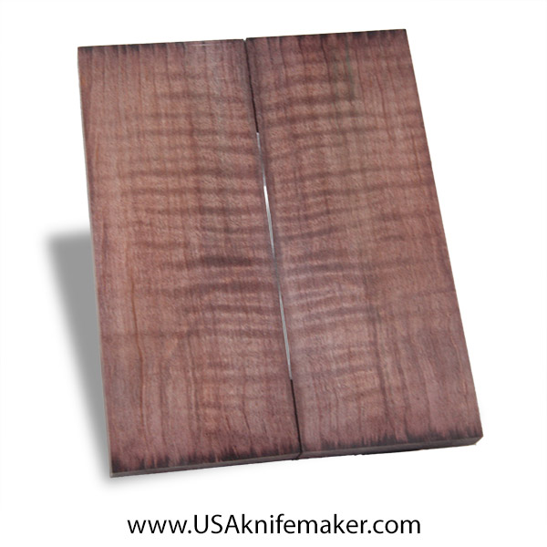 Quilted Maple Knife Scales - Stabilized - Dyed - #3040 - 2" x 5" x .375"