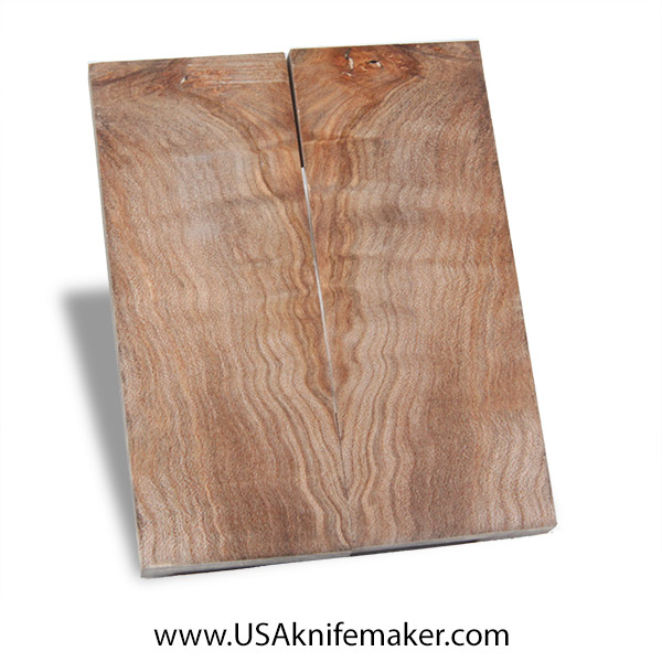 Quilted Maple Knife Scales - Stabilized - Dyed - #3048 - 1.75"x5"x.375