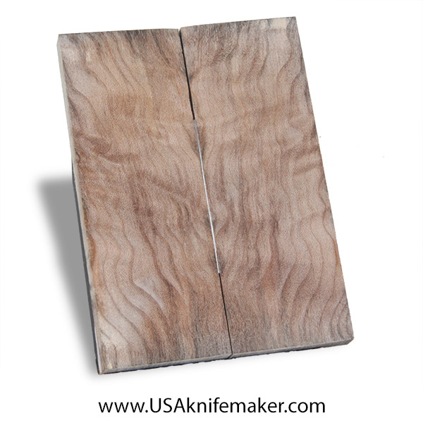 Quilted Maple Knife Scales - Stabilized - Dyed - #3049 - 2"x4.5"x.375"