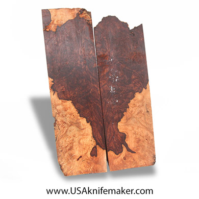 Honduran Rosewood Burl Scales #2059 - .3" x 2" x 5.75" - Knife Handle Material